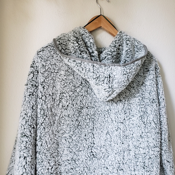 Faux Fur Hooded Sweater Jacket - Picture 7 of 10